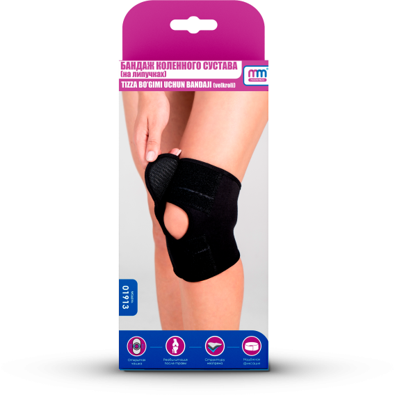 Бандаж коленного сустава (на липучках)